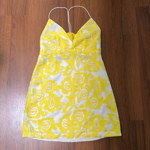 Anthropologie Maeve yellow summer dress